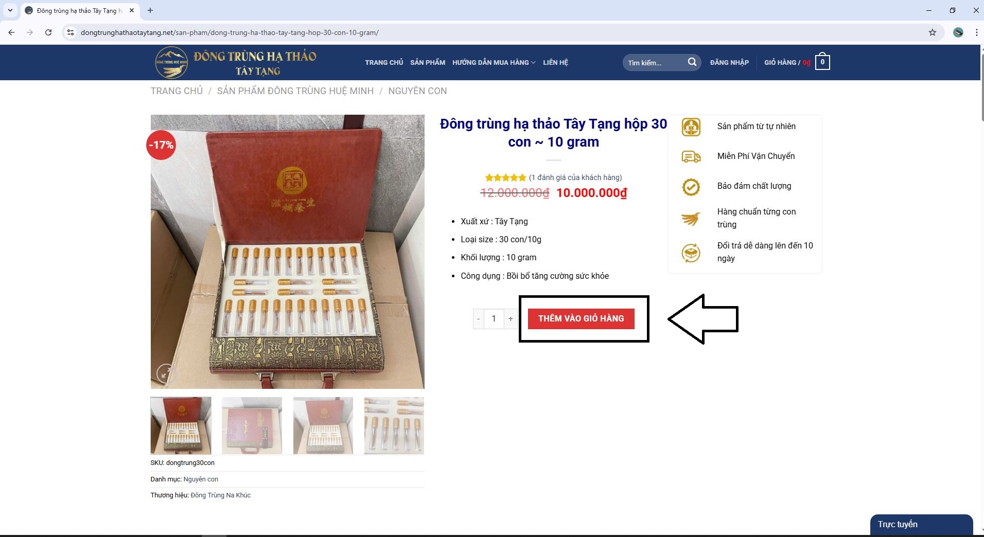 Chọn được sản phẩm và ấn vào THÊM VÀO GIỎ HÀNG Chọn được sản phẩm và ấn vào THÊM VÀO GIỎ HÀNG